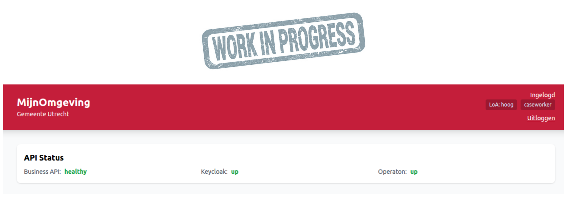 Screenshot: RONL Business API Caseworker Dashboard