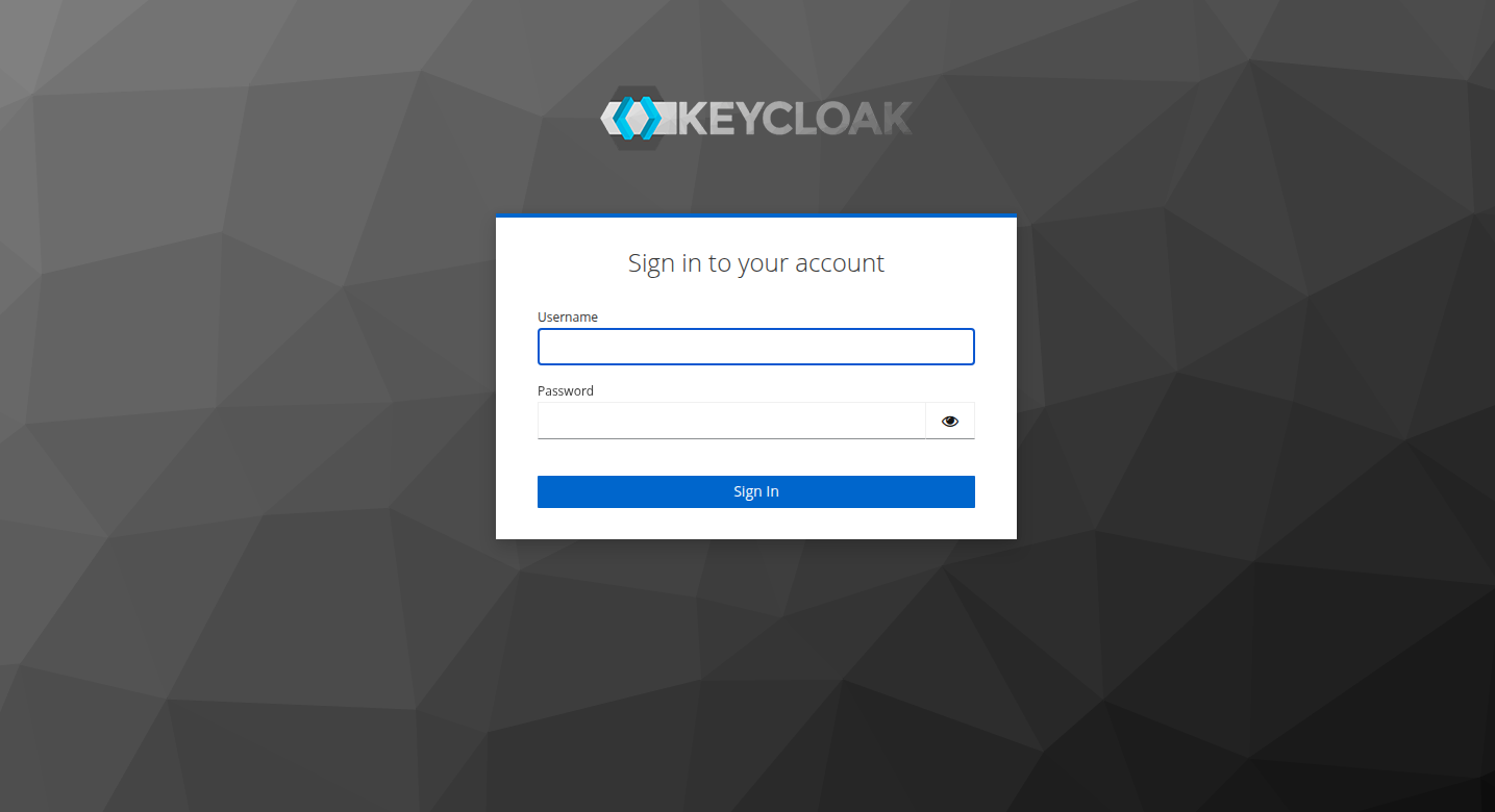 Screenshot: RONL Business API Keycloak Login Page
