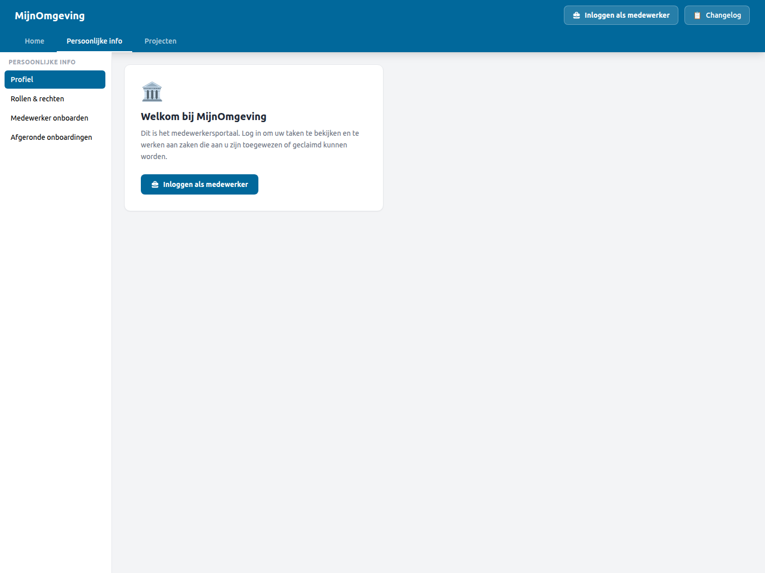 Screenshot: Caseworker Dashboard — unauthenticated login prompt